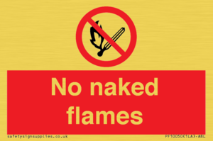 No naked flames